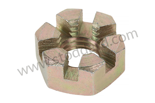 90007900302 - Castle Nut M10x1,50 for Porsche 356A &bull; 1955 &bull; 1300 (506/2) &bull; Cabrio A T1 &bull; Manual Gearbox, 4 Speed