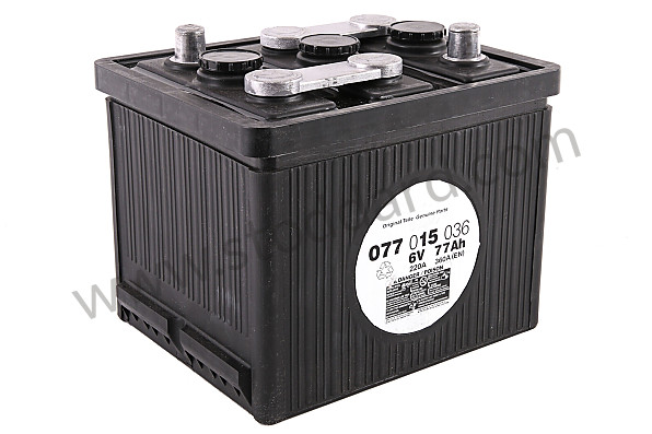90061100191 - Porsche Classic Battery 6 Volt For 356 1950-1965 for Porsche 356C &bull; 1963 &bull; 1600 C (616/15) &bull; Cabrio C &bull; Manual Gearbox, 4 Speed
