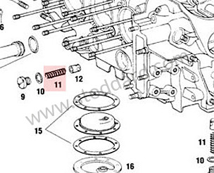 Oil Pressure Relief Valve Spring 911 1965-1977 (2 Required), And 1978-1998 (1 Required)  (90110753101)