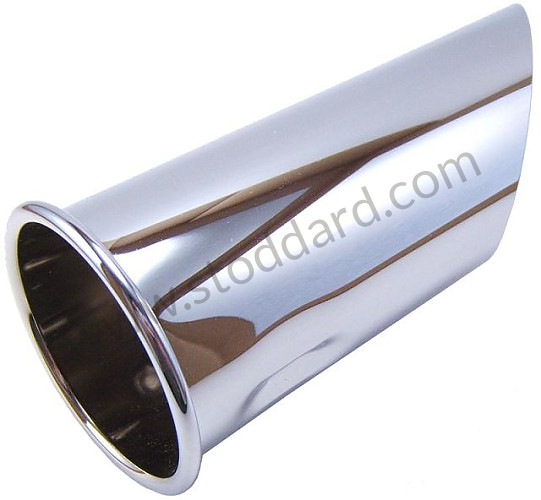 90111124501 - Exhaust Tip Chrome Original Porsche Part, 911, 1965-73 And 914-6 for Porsche 