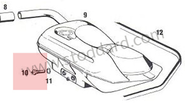 90120102306 - Fuel Tank Screen Filter 911 1965-73 912 for Porsche 