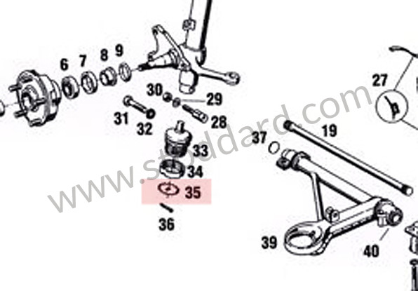 90134142600 - Locking Plate 911 1965-89 912 930 914 for Porsche 