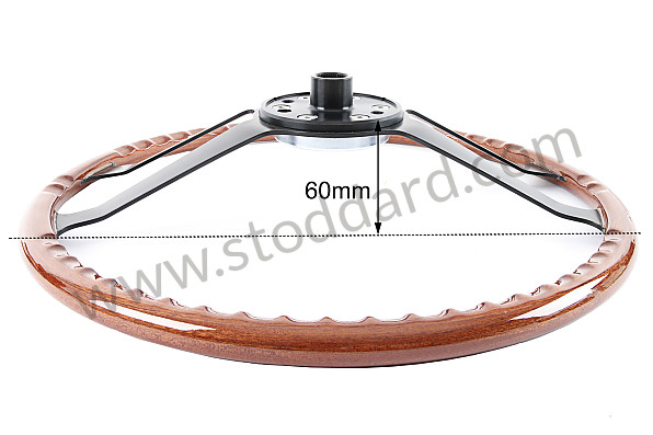 90134708201 - Steering wheel mahogany wood steel ring 42 cm 911 914 for Porsche 
