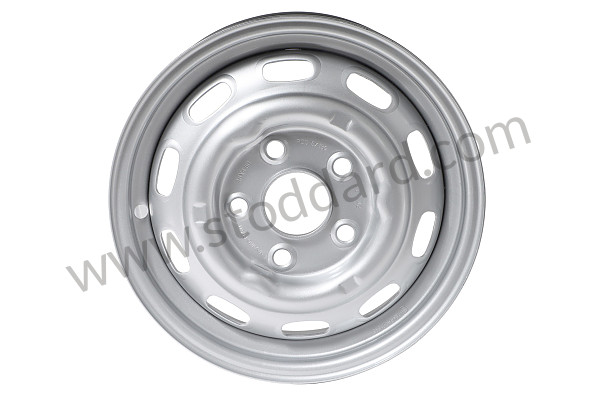 A90136101303 - PERFORATED DISC WHEEL for Porsche 356C &bull; 1963 &bull; 1600 C (616/15) &bull; Cabrio C &bull; Manual Gearbox, 4 Speed