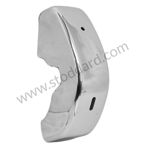 90150503251 - Bumper guard right Chrome plastic cap 2 holes  for Rubber buffer strip 1969-1973 "S" deco for Porsche 