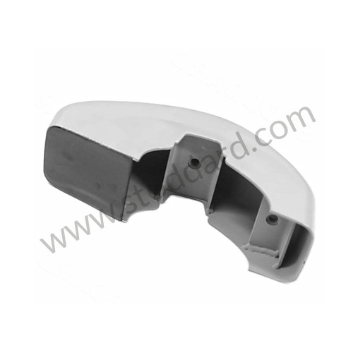 90150503251 - Bumper guard right Chrome plastic cap 2 holes  for Rubber buffer strip 1969-1973 "S" deco for Porsche 