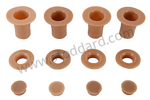 Seat Headrest Runners Trim Guides Tan 90152119301 CHESTNUT BROWN / CHESTNUT BROWN (90152119301SET)