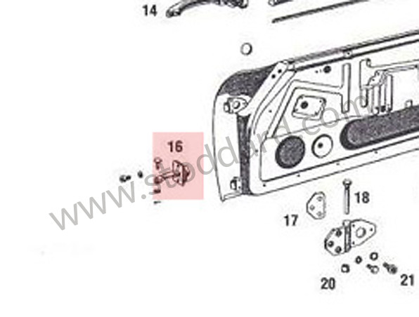 90153103520 - Door Check 911 912 1965-1969. for Porsche 