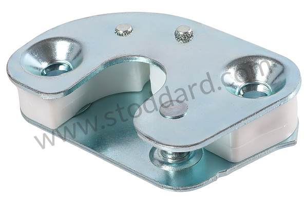 90153170201 - DOOR LOCK STRIKER WHITE CHROME for Porsche 911 70-73 &bull; 1970 &bull; 2.2E &bull; Coupe &bull; Automatic Gearbox