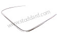 Front Windshield Trim, Left, Bright Aluminum. 911 912 1965-1977