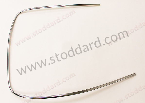 90154191220 - Front Windshield Trim, Right, Bright Aluminum. 911 912 1965-1977. . for Porsche 