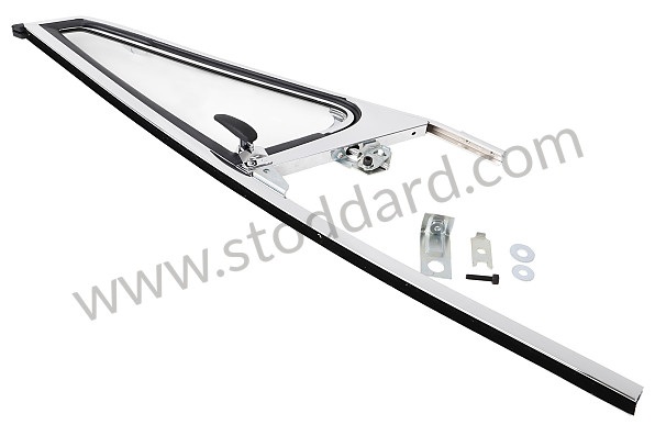 A90154200555 - DOOR GLASS FRAME WITH OPENING GLASS for Porsche 911 70-73 &bull; 1973 &bull; 2.4E &bull; Targa &bull; Automatic Gearbox