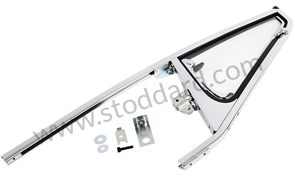 A90154200655 - DOOR GLASS FRAME WITH OPENING GLASS for Porsche 911 74-77 + 912E &bull; 1977 &bull; 2.7 &bull; Targa &bull; Automatic Gearbox