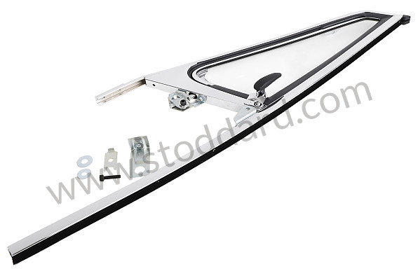A90154200655 - DOOR GLASS FRAME WITH OPENING GLASS for Porsche 911 74-77 + 912E &bull; 1977 &bull; 2.7 &bull; Targa &bull; Automatic Gearbox