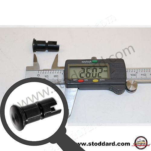 90154255848 - Black Vent Window Bolt. 2 Req'd. 911 From 1978 for Porsche 