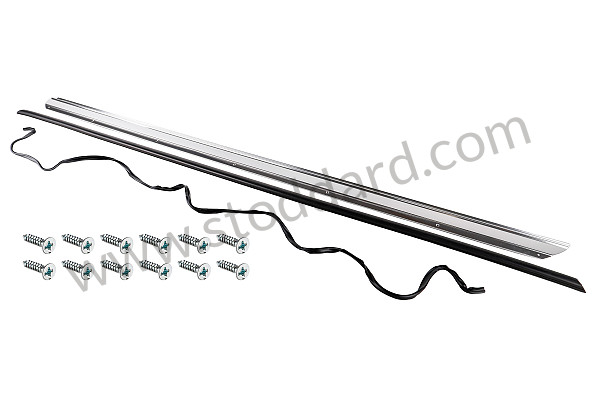 SIC55910553 - Wide S-Trim Rocker Deco Strip for Porsche 911 70-73 &bull; 1973 &bull; 2.4E &bull; Targa &bull; Automatic Gearbox