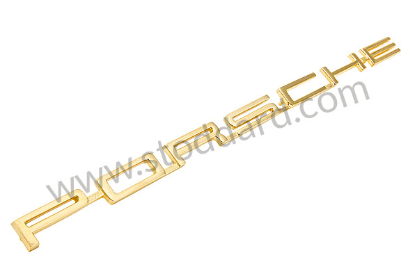 90155930120 - One Piece Gold Decklid Emblem for Porsche 