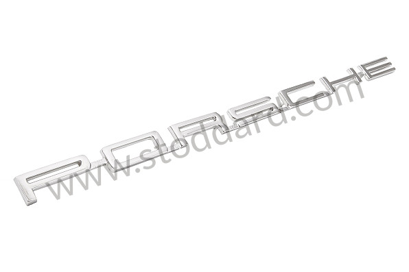 90155930121 - One Piece Silver "PORSCHE" Engine Lid Trim for Porsche 