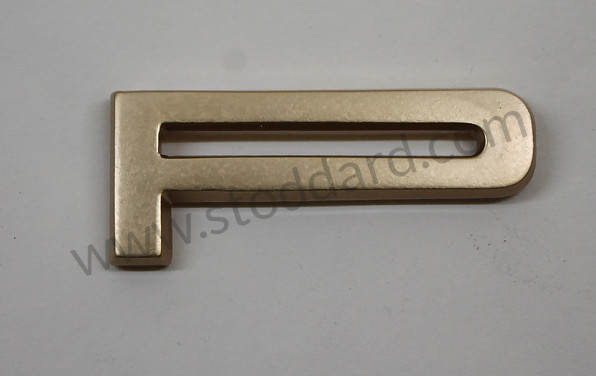 90155930122 - Individual Letter Porsche Decklid Emblem Set. Satin Gold Finish. 911 912 1967-1971 for Porsche 