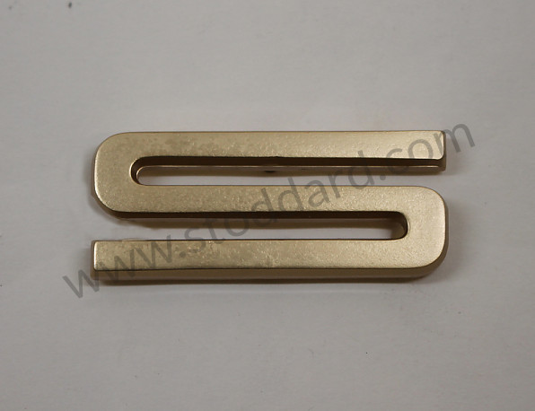 90155930122 - Individual Letter Porsche Decklid Emblem Set. Satin Gold Finish. 911 912 1967-1971 for Porsche 