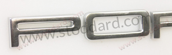 90155930123 - Individual Letter Porsche Decklid Emblem Set, Silver Anodized 911 912 1967-1971 for Porsche 