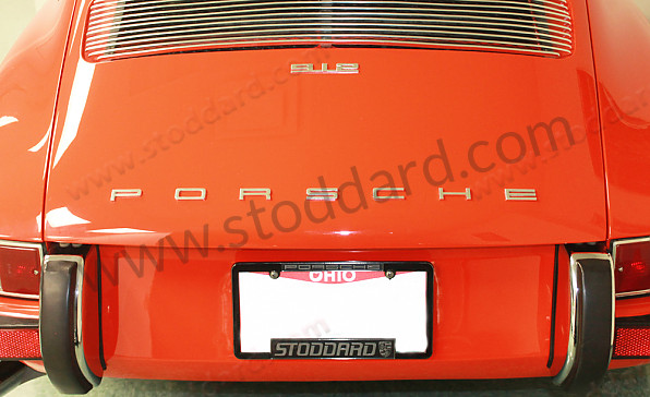 90155930123 - Individual Letter Porsche Decklid Emblem Set, Silver Anodized 911 912 1967-1971 for Porsche 