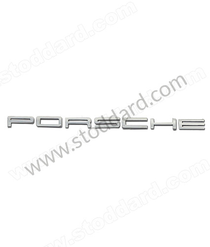 90155930123 - Individual Letter Porsche Decklid Emblem Set, Silver Anodized 911 912 1967-1971 for Porsche 