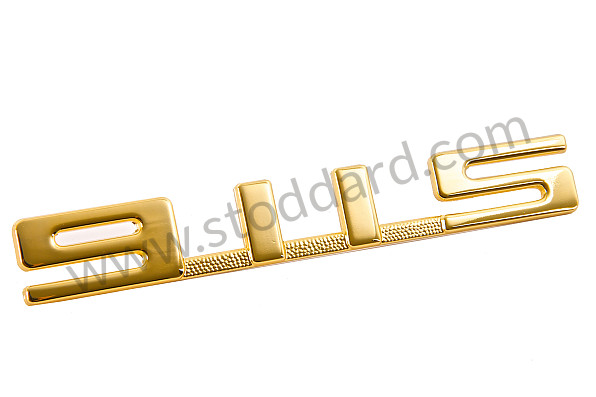 90155930851 - 911s Emblem, Block Style, Gold, 911 1967-1971 for Porsche 