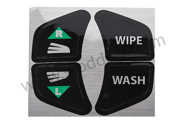 SIC55933001 - Turn signal and wiper decal 911 912 1968-71.  Wipe and Wash are spelled out. for Porsche 