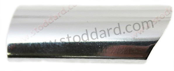 90156556140 - Bright Aluminum Trim, Left End Piece For Rear. 1968-1973 (targa). for Porsche 