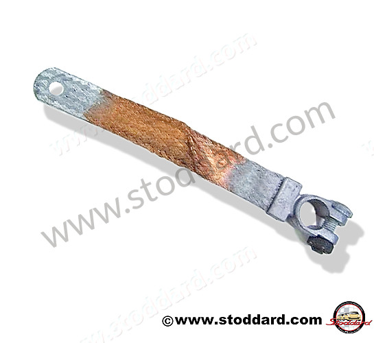 90161190221 - Battery Negative Ground Strap 911, 1969-73 for Porsche 