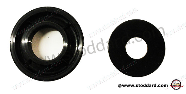 90161316002 - Ignition Switch Cover Bezel 19mm Outer Hole, 27mm Threaded Backing Plate. for Porsche 911 70-73 &bull; 1972 &bull; 2.4T-E &bull; Coupe &bull; Manual Gearbox, 4 Speed