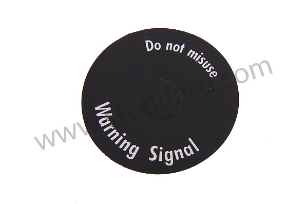 A90161362902 - STICKER HAZARD WARNING LIGHT SW. ENGLISH for Porsche 