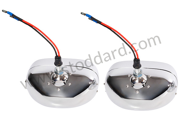 A90163120501 - FOG HEADLAMP for Porsche 356A &bull; 1955 &bull; 1300 (506/2) &bull; Cabrio A T1 &bull; Manual Gearbox, 4 Speed