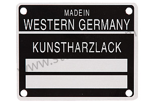 Paint Plate On Door Lockpost For 911 1970-1983  (SIC70111105)