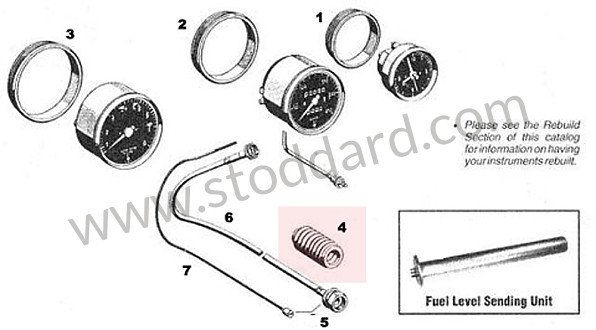 90174129100 - Speedometer Cable Boot 911 1965-1971. for Porsche 