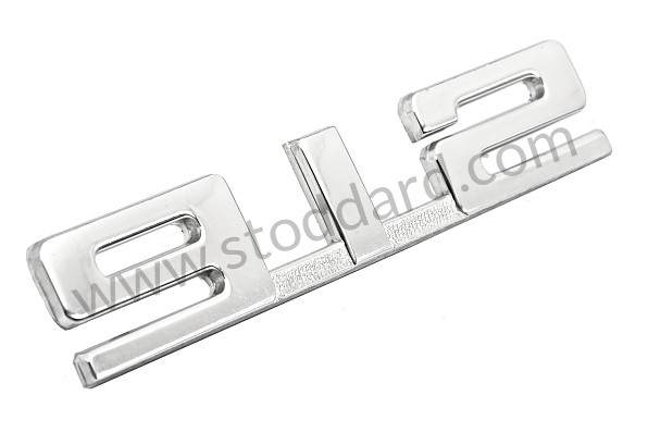 90255930524 - 912 Silver Block Decklid Emblem 912 1967-1969 for Porsche 