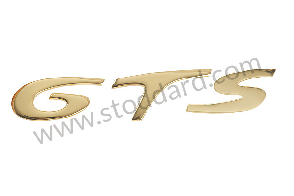90455930399 - GTS Rear Decklid Letter Set for Porsche 