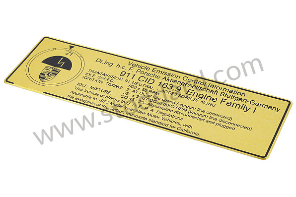 91100650300 - STICKER for Porsche 