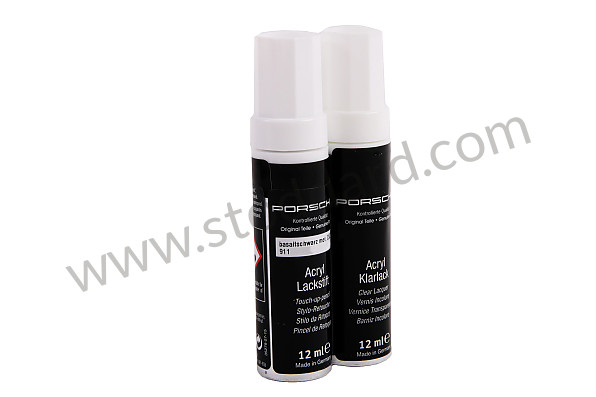 91109593323C9Z - Paint Pen Set Basalt Black Metallic for Porsche 
