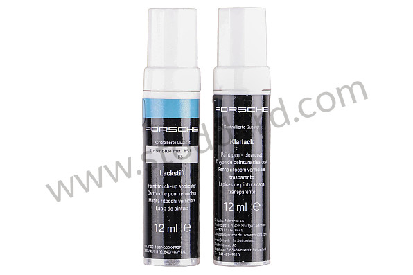 91109593323K5J - PAINT PEN SET FROZEN BLUE-METALLIC for Porsche 