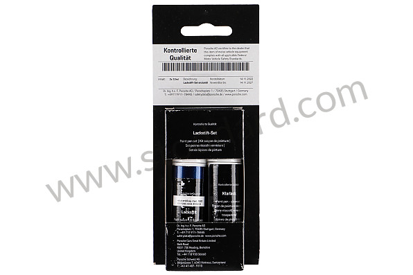 91109593323M5D - PAINT PEN SET GENTIAN BLUE-METALLIC for Porsche 
