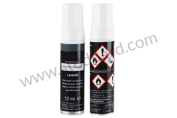 91109593323M5G - PAINT TOUCH-UP APPLICATOR SET COMPRISING: PAINT TOUCH-UP APPLICATOR PRIMER PAINT TOUCH-UP APPLICATOR CLEAR LACQUER GRAPHITE BLUE METALLIC for Porsche 