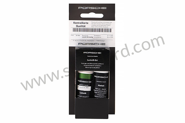 91109593323M6S - PAINT PEN SET MAMBA GREEN METALLIC for Porsche 