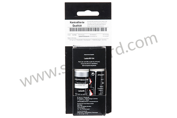 91109593323M7P - PAINT PEN SET DOLOMITE SILVER METALLIC for Porsche 
