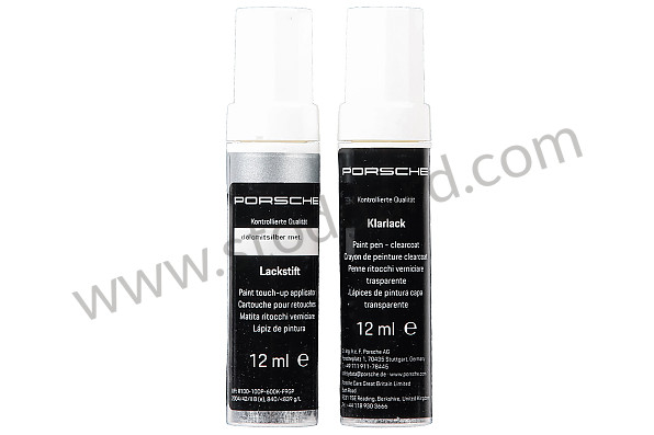 91109593323M7P - PAINT PEN SET DOLOMITE SILVER METALLIC for Porsche 