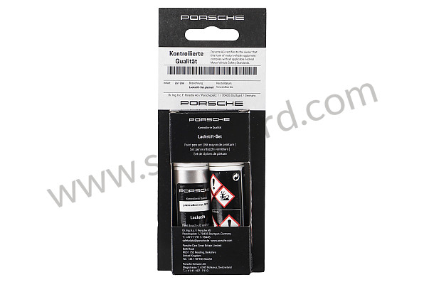 91109593323M7T - PAINT PEN SET PLATINUM SILVER METALLIC for Porsche 
