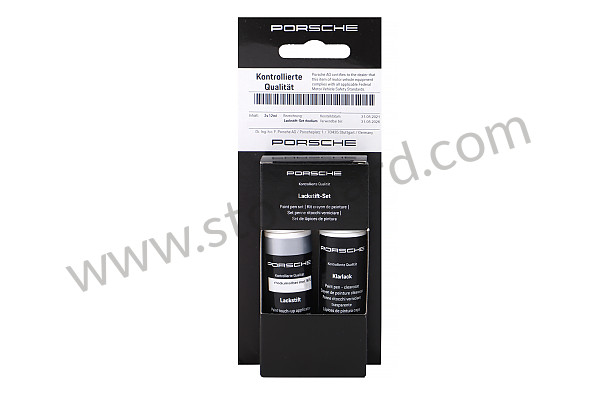 91109593323M7U - PAINT PEN SET RHODIUM SILVER METALLIC for Porsche 