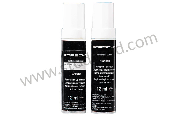 91109593323Y9T - PAINT PEN SET CHROMITE BLACK-METALLIC for Porsche 