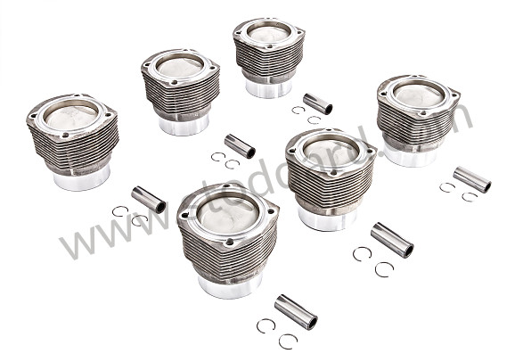 SIC10391801SET - Mahle Nikasil Piston And Cylinders, Set Of Six, For 2.2 / 2.4 With 9.8:1 CR for Porsche 